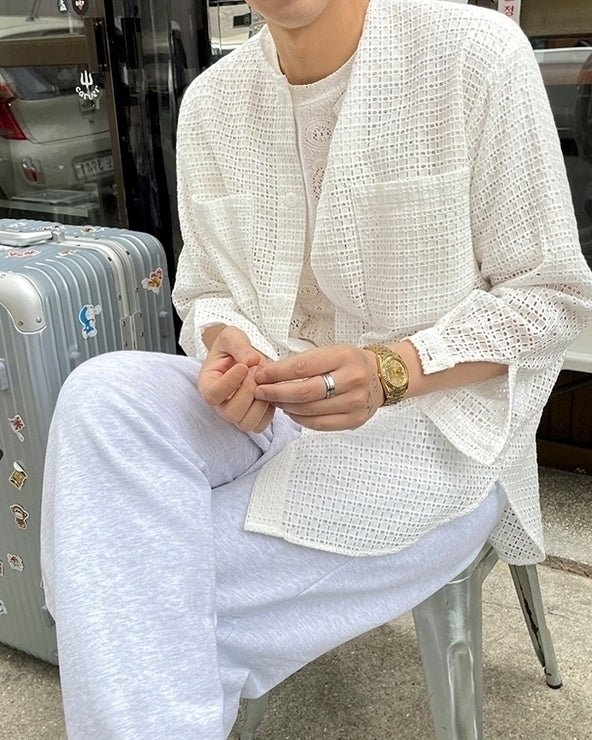 Chic Loose Design Cardigan Shirt