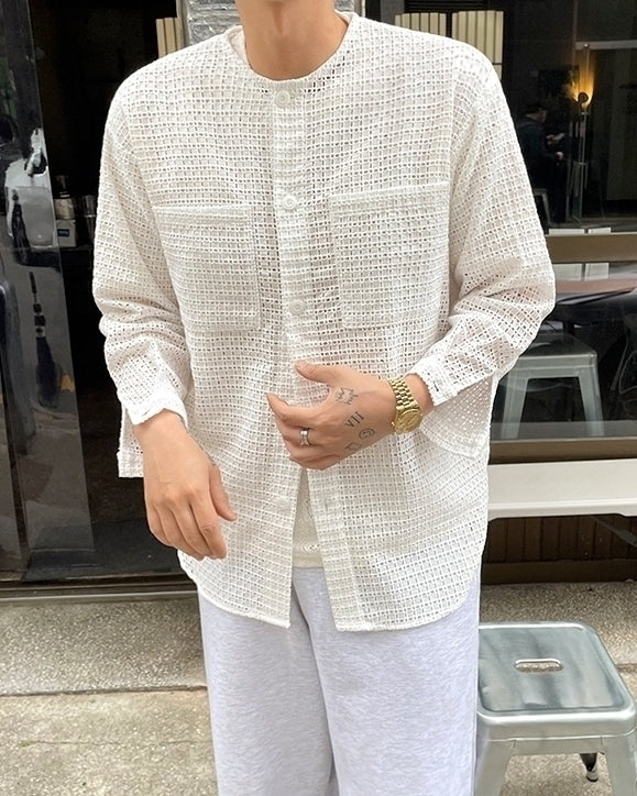 Chic Loose Design Cardigan Shirt