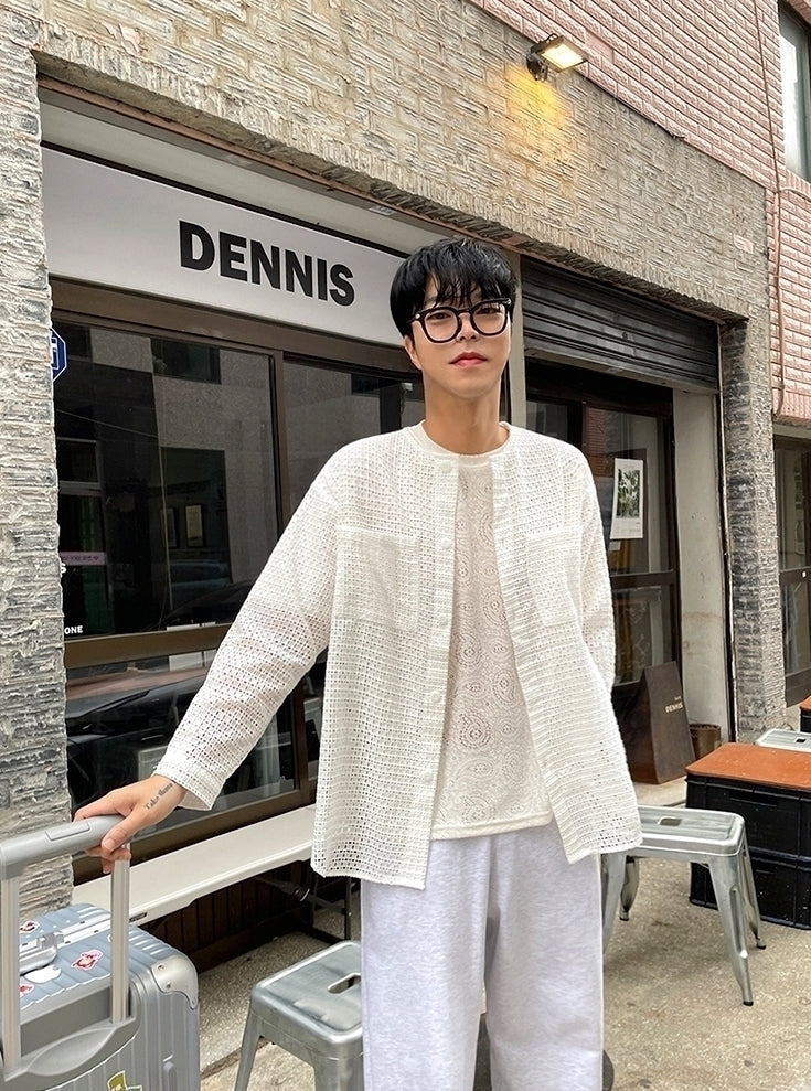 Chic Loose Design Cardigan Shirt
