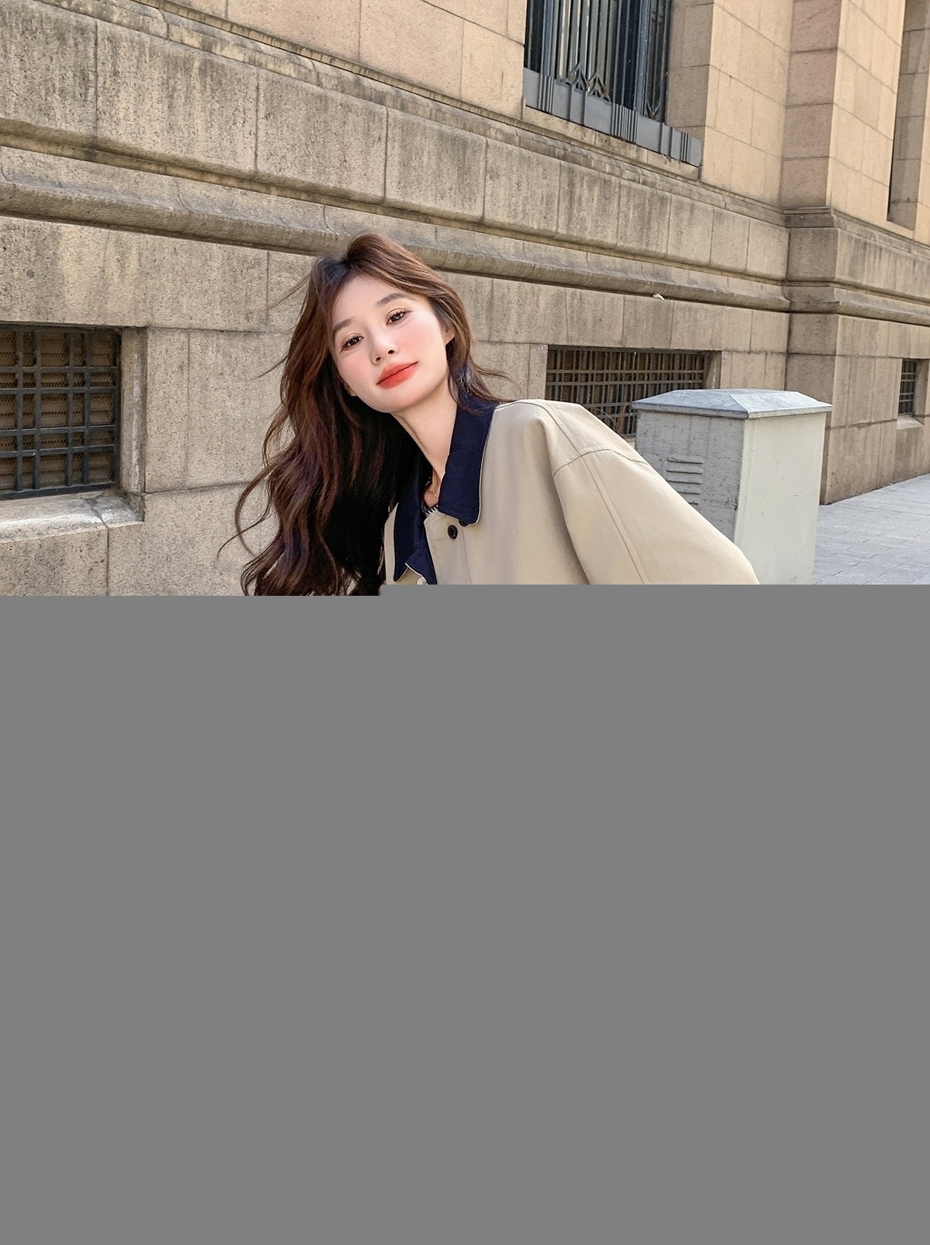 Chic Mid Length Casual Lapel Trench Coat