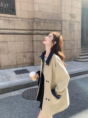 Chic Mid Length Casual Lapel Trench Coat