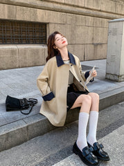 Chic Mid Length Casual Lapel Trench Coat
