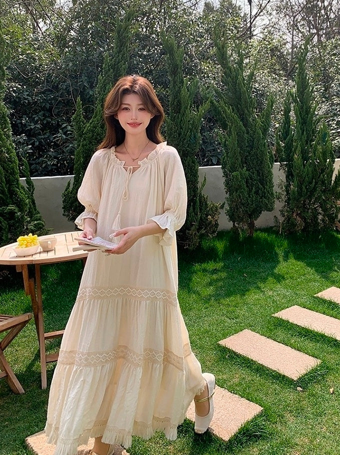 Chic Romantic French Style Summer Dress