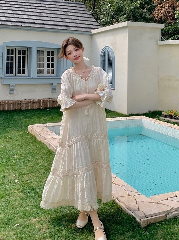 Chic Romantic French Style Summer Dress