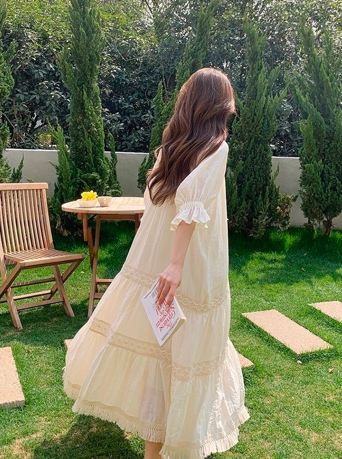 Chic Romantic French Style Summer Dress