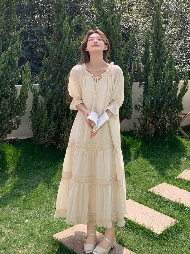 Chic Romantic French Style Summer Dress