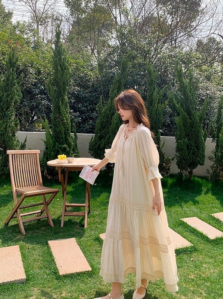 Chic Romantic French Style Summer Dress