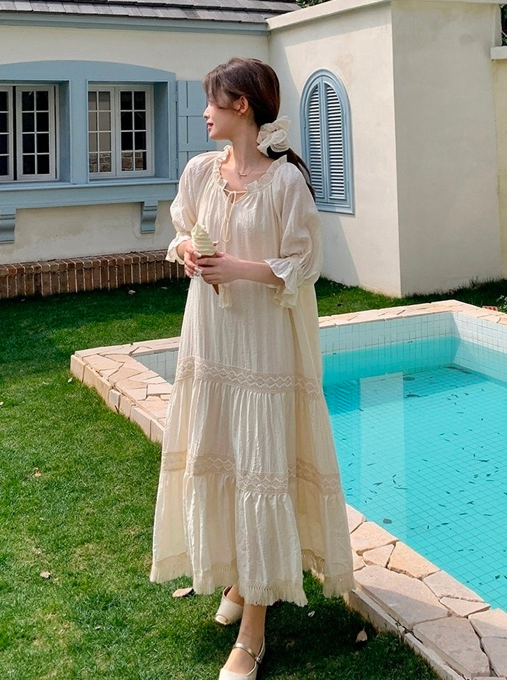 Chic Romantic French Style Summer Dress