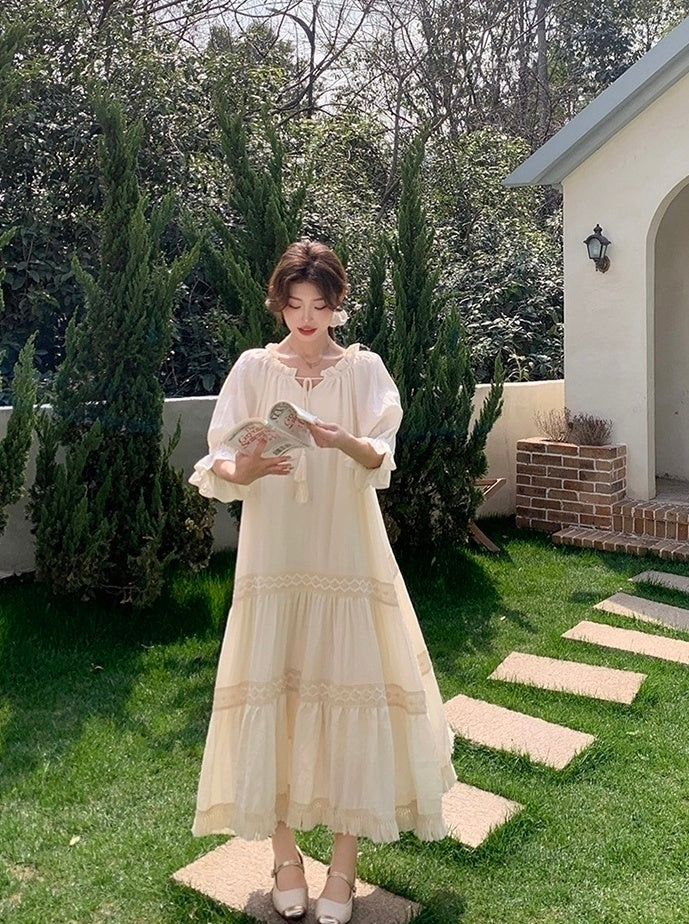 Chic Romantic French Style Summer Dress