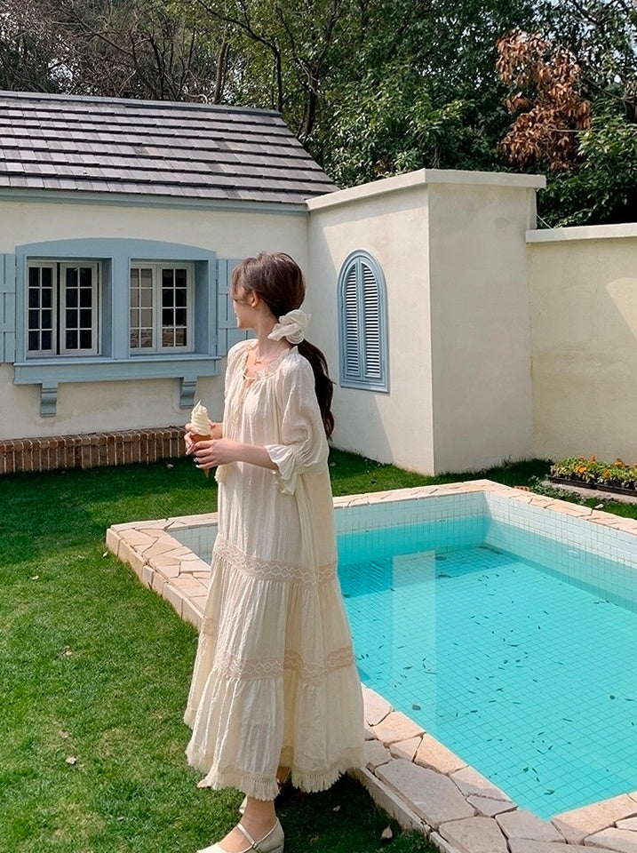 Chic Romantic French Style Summer Dress