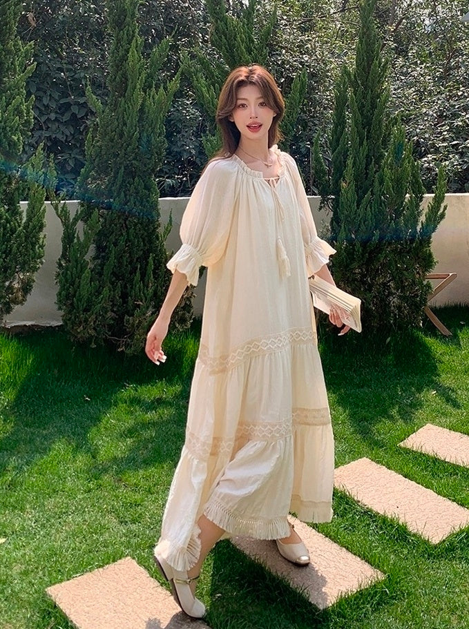Chic Romantic French Style Summer Dress
