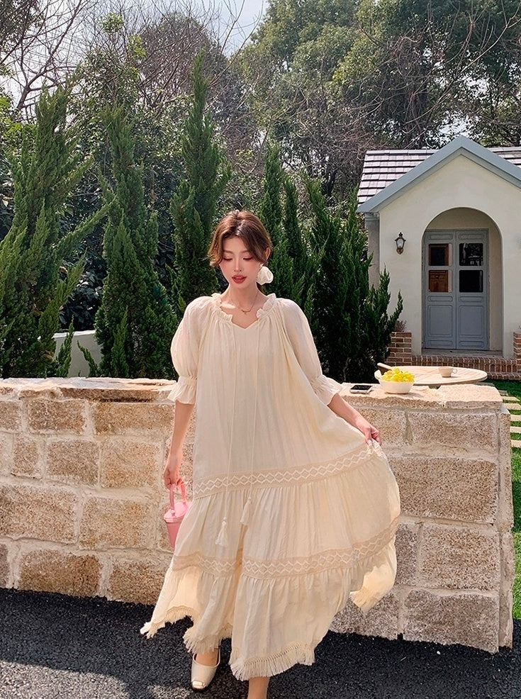 Chic Romantic French Style Summer Dress