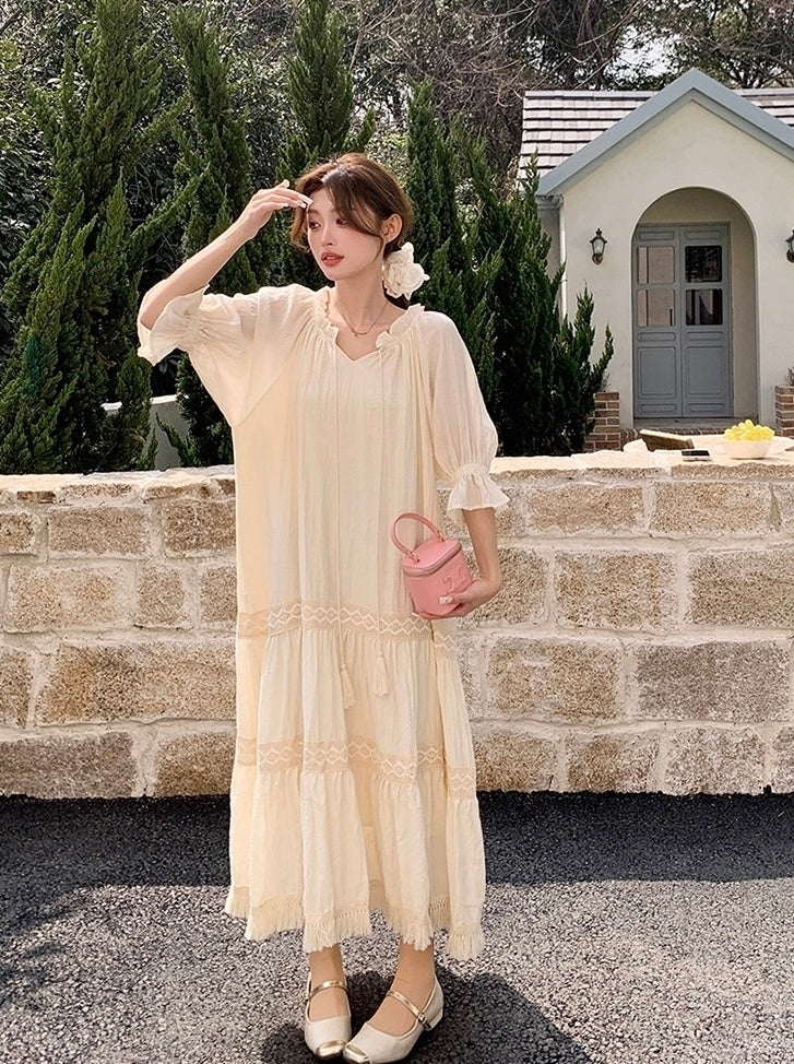 Chic Romantic French Style Summer Dress
