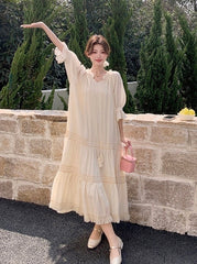 Chic Romantic French Style Summer Dress
