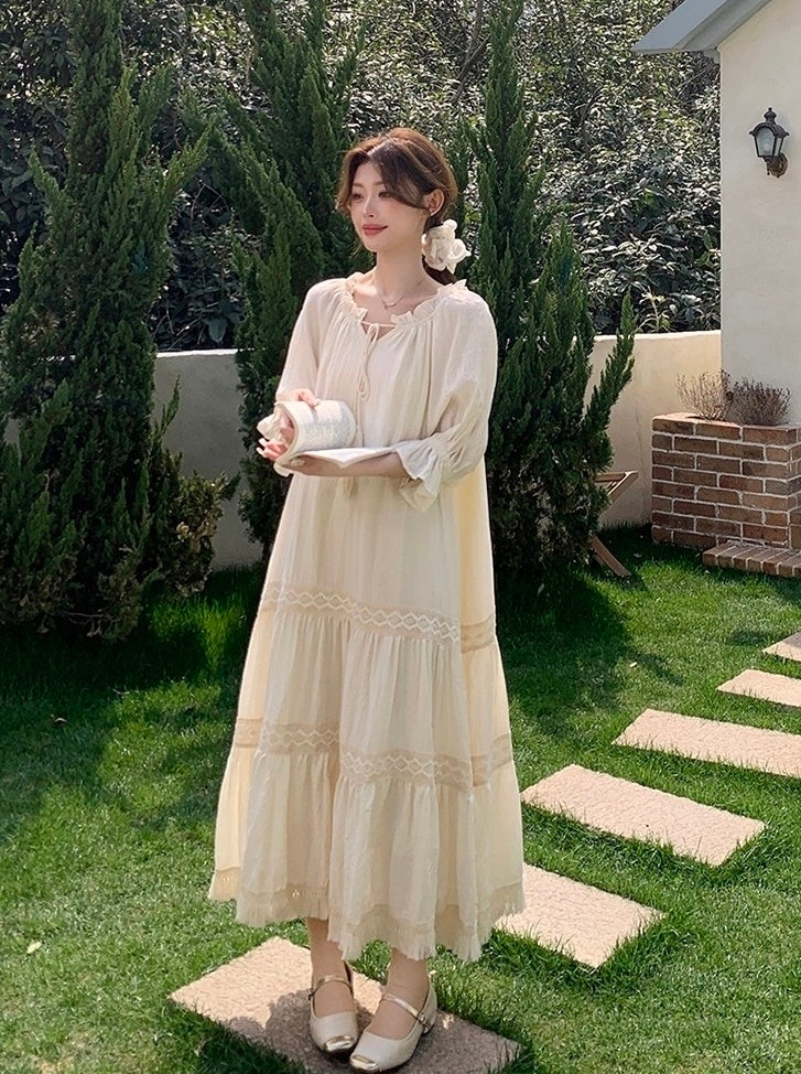 Chic Romantic French Style Summer Dress