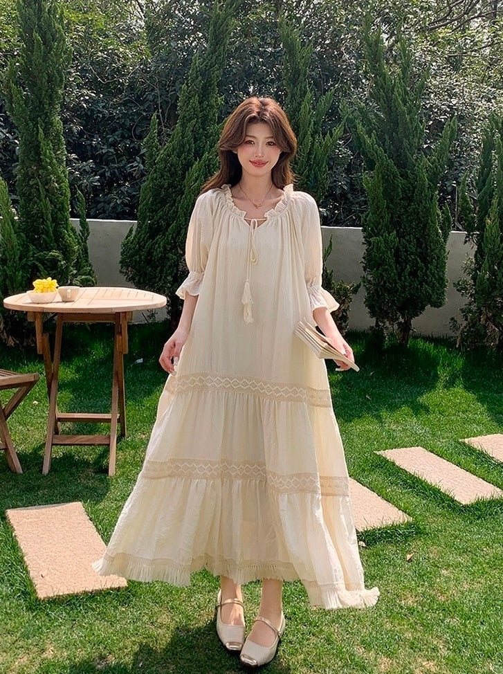 Chic Romantic French Style Summer Dress