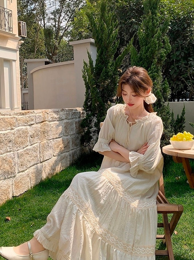 Chic Romantic French Style Summer Dress