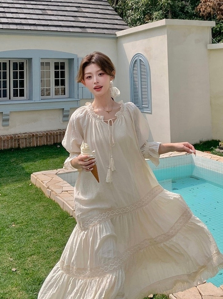 Chic Romantic French Style Summer Dress