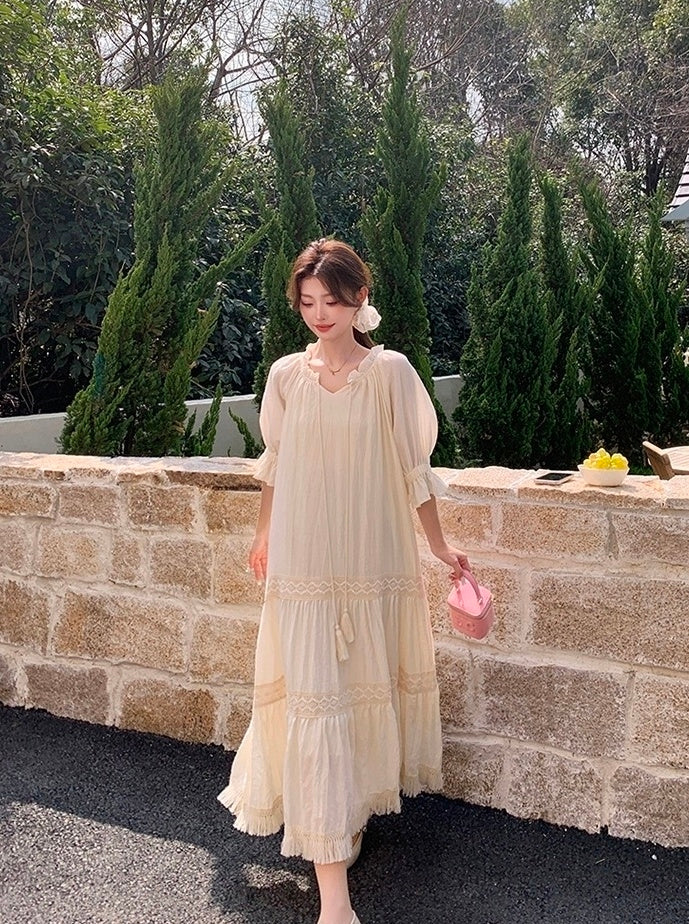 Chic Romantic French Style Summer Dress