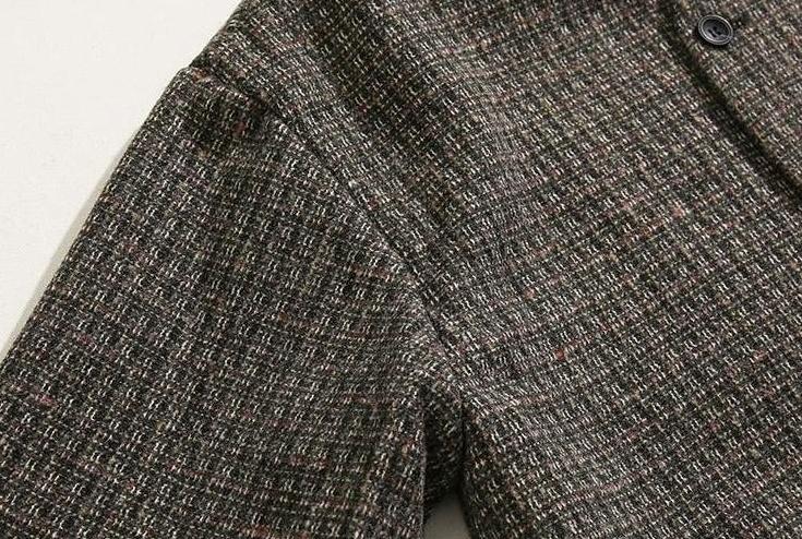 Chic Weave Plaid Jacket