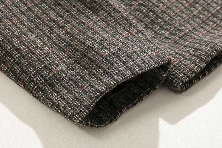 Chic Weave Plaid Jacket