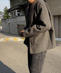 Chic Weave Plaid Jacket