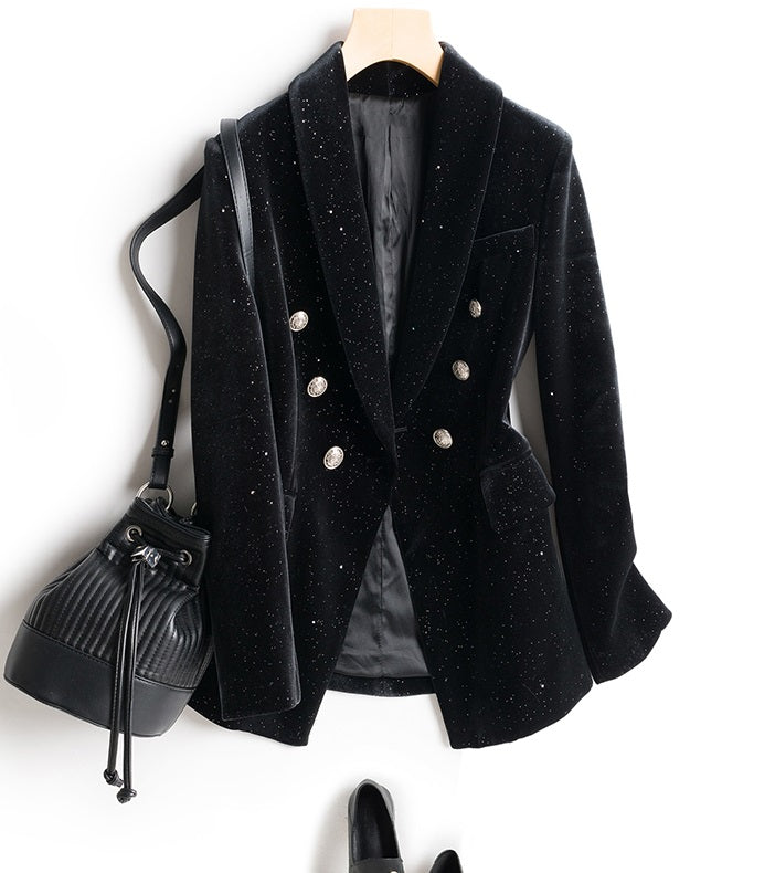 Black Stardust Suit Jacket