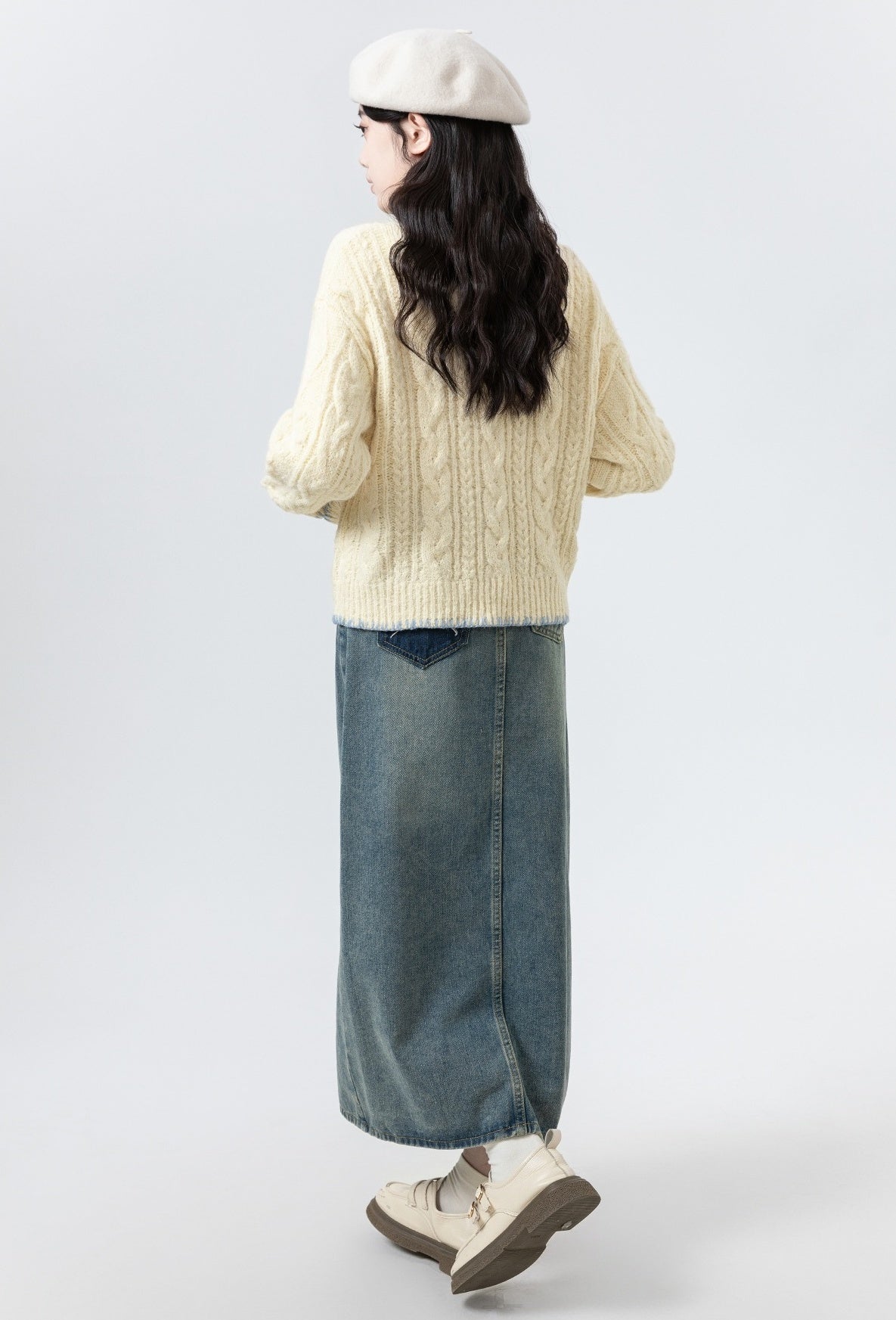 Chunky Knit Cable Cardigan Sweater