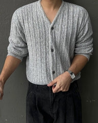 Chunky Knit Cardigan Casual Relaxed Fit Sweater