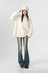 Chunky Knit High Neck Sweater