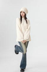 Chunky Knit High Neck Sweater
