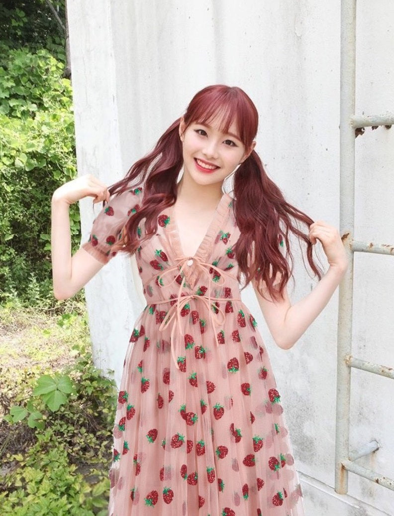 Pink Strawberry Dress