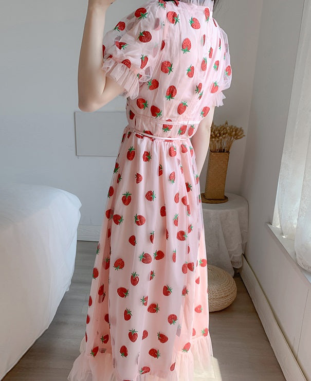 Pink Strawberry Dress