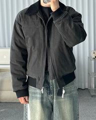 Classic Casual Short Collar Jacket For Everyday Style