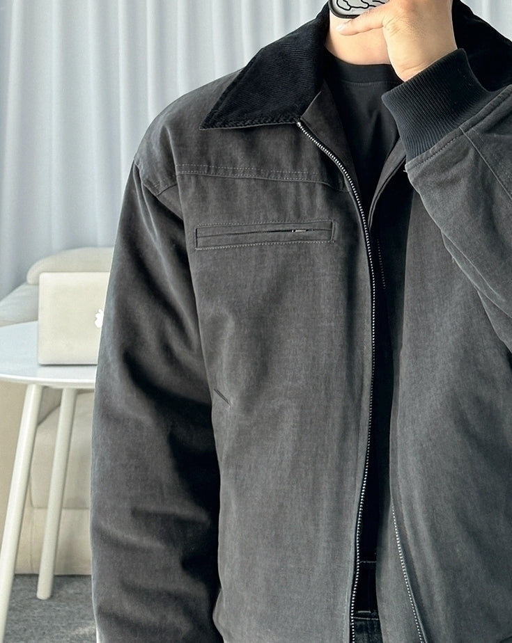 Classic Casual Short Collar Jacket For Everyday Style