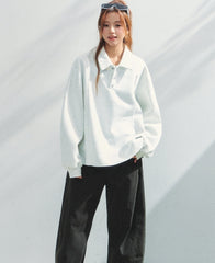 Classic College Style Polo Sweatshirt
