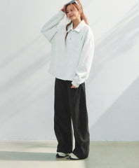 Classic College Style Polo Sweatshirt