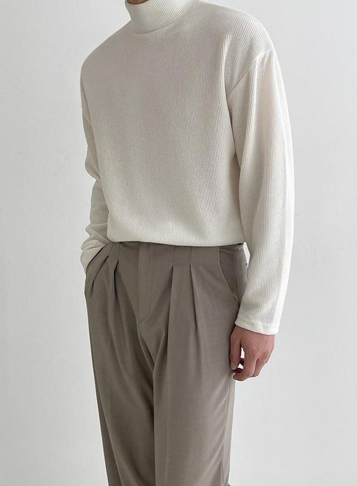 Classic Turtleneck Long Sleeve Shirt