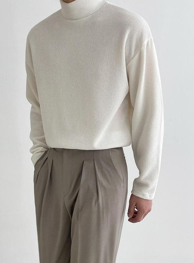 Classic Turtleneck Long Sleeve Shirt