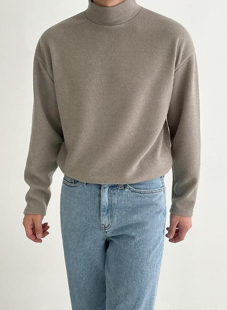 Classic Turtleneck Long Sleeve Shirt