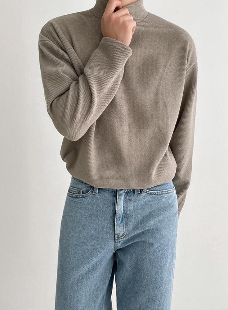 Classic Turtleneck Long Sleeve Shirt