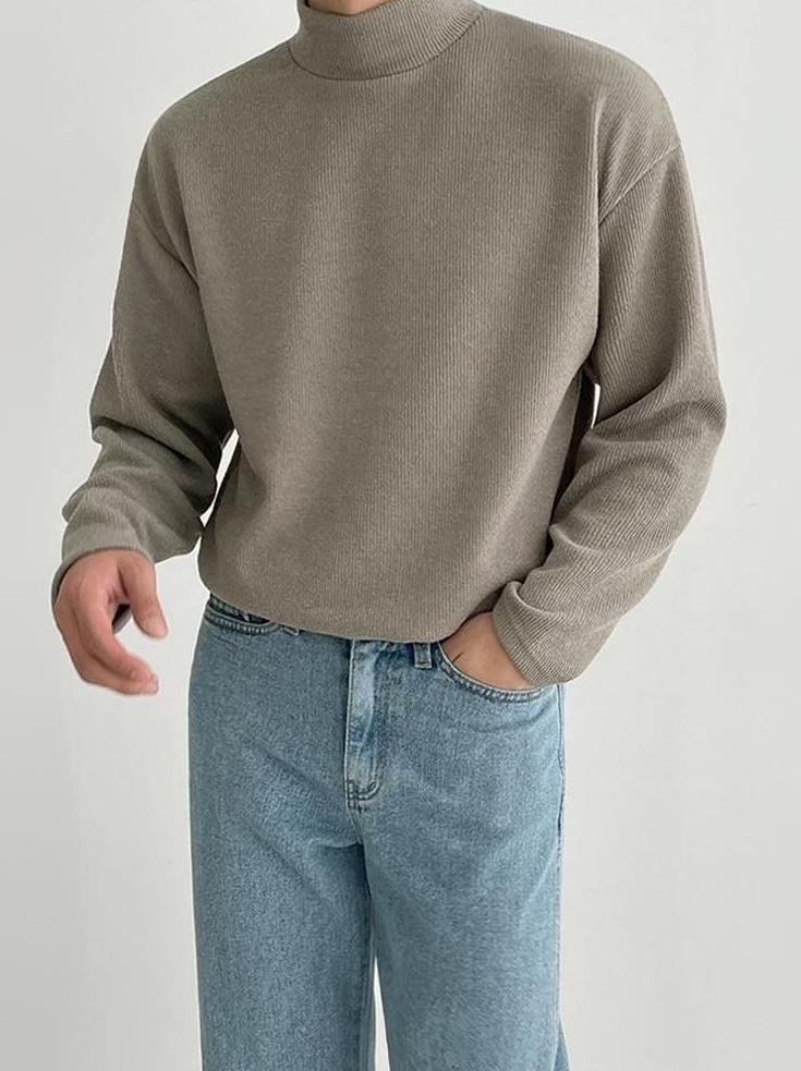 Classic Turtleneck Long Sleeve Shirt