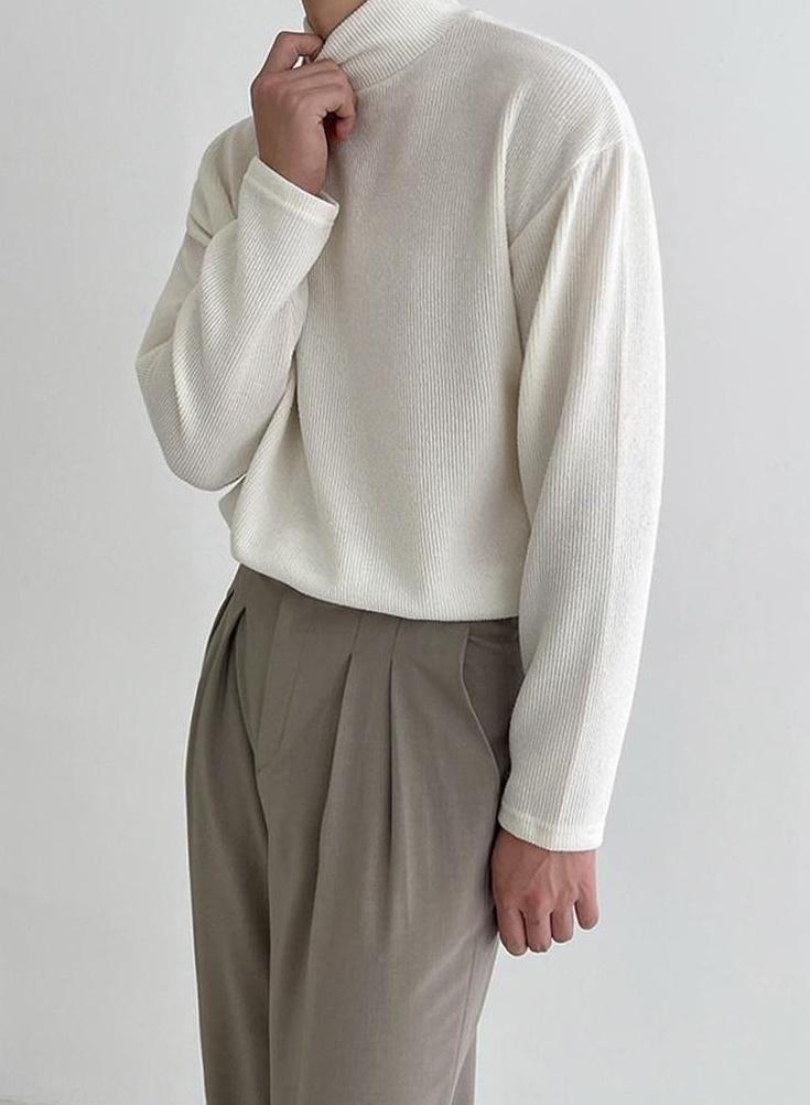 Classic Turtleneck Long Sleeve Shirt