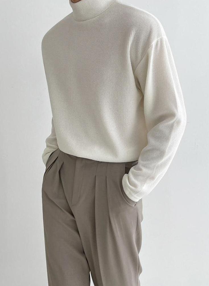 Classic Turtleneck Long Sleeve Shirt