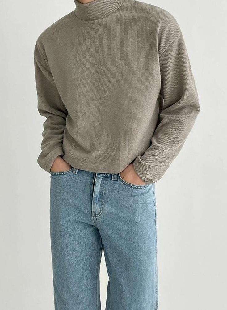 Classic Turtleneck Long Sleeve Shirt