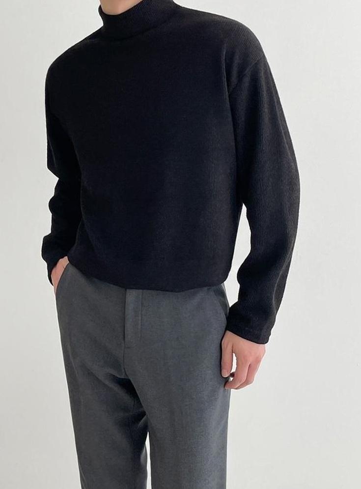 Classic Turtleneck Long Sleeve Shirt