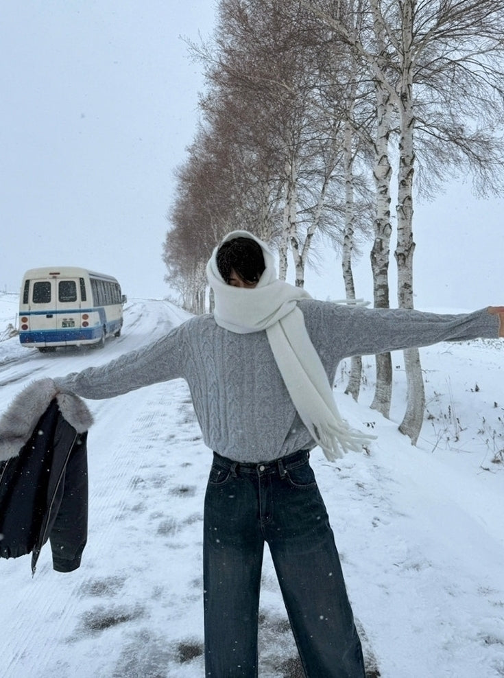 Winter Knit Pullover Sweater
