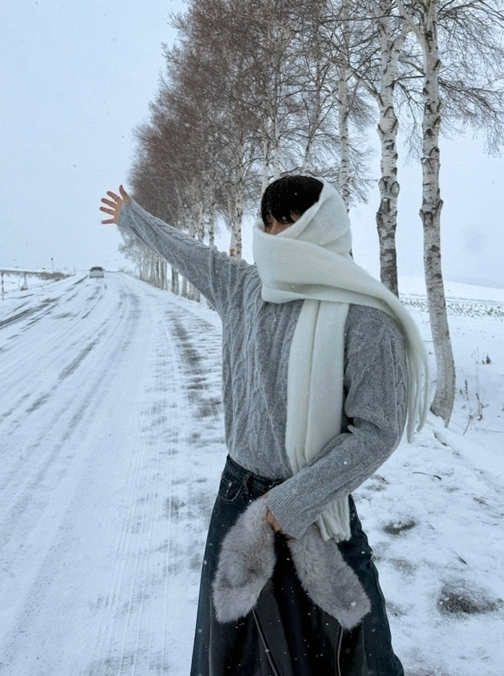 Winter Knit Pullover Sweater