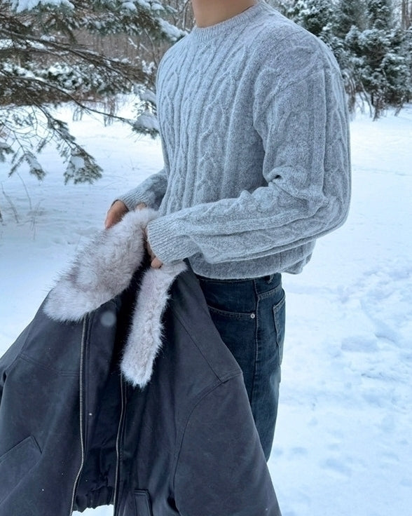Winter Knit Pullover Sweater