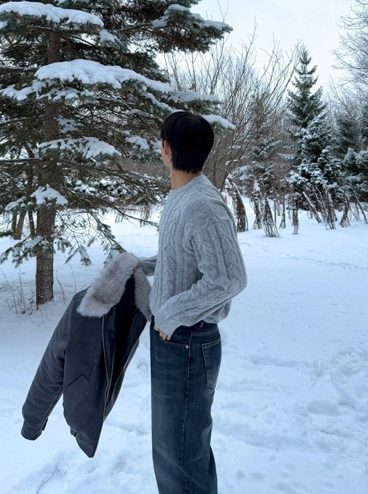 Winter Knit Pullover Sweater